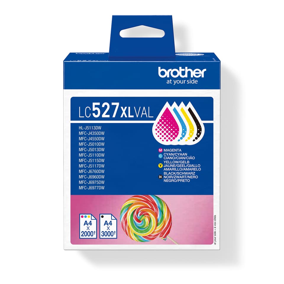 Komplet kartuš Brother LC527XLVAL (CMYK) / Original — slika 1