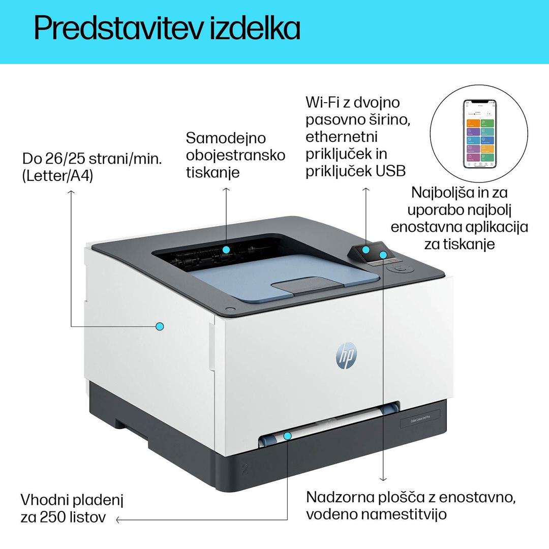 Barvni laserski tiskalnik HP Color LaserJet Pro 3202dw — slika 5