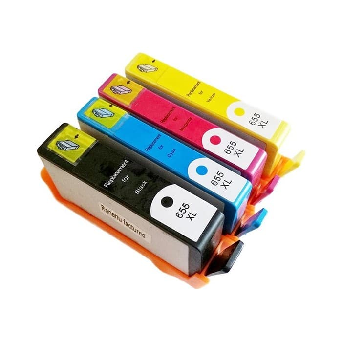 Komplet kartuš za HP 655 XL, kompatibilne