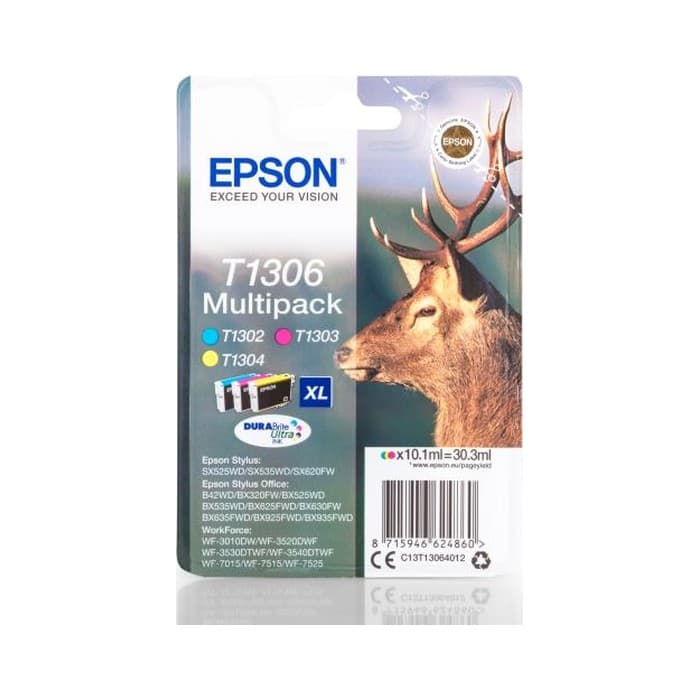 Komplet kartuš Epson T1306 (CMY) / Original