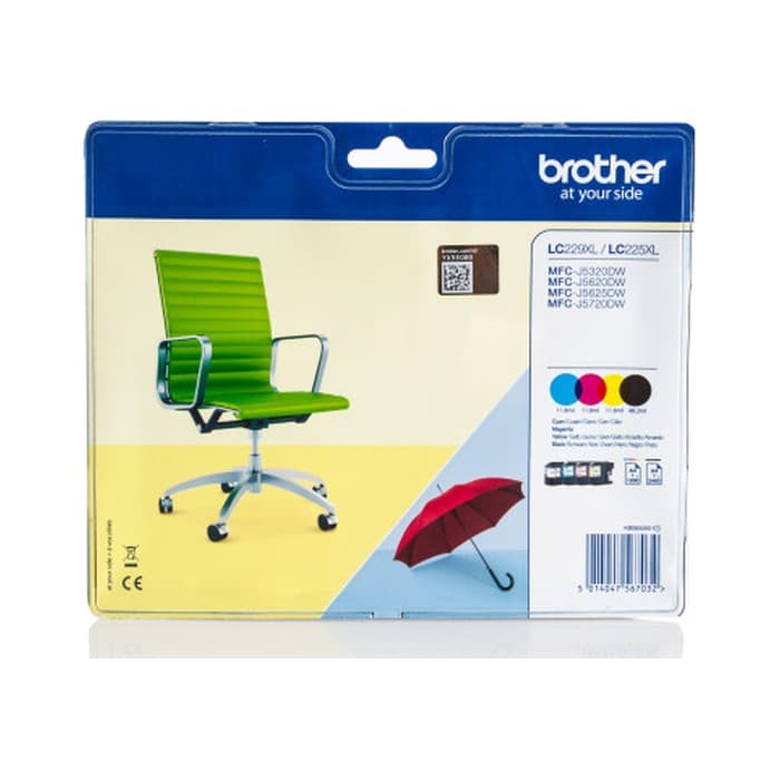 Komplet kartuš Brother LC229 XL in LC225 XL (CMYK) / Original