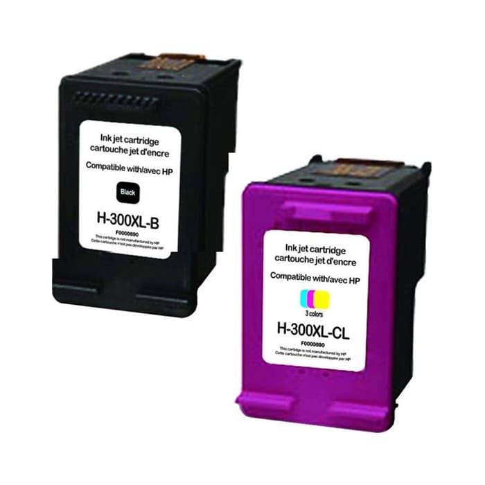 Komplet kartuš za HP 300 XL, kompatibilne