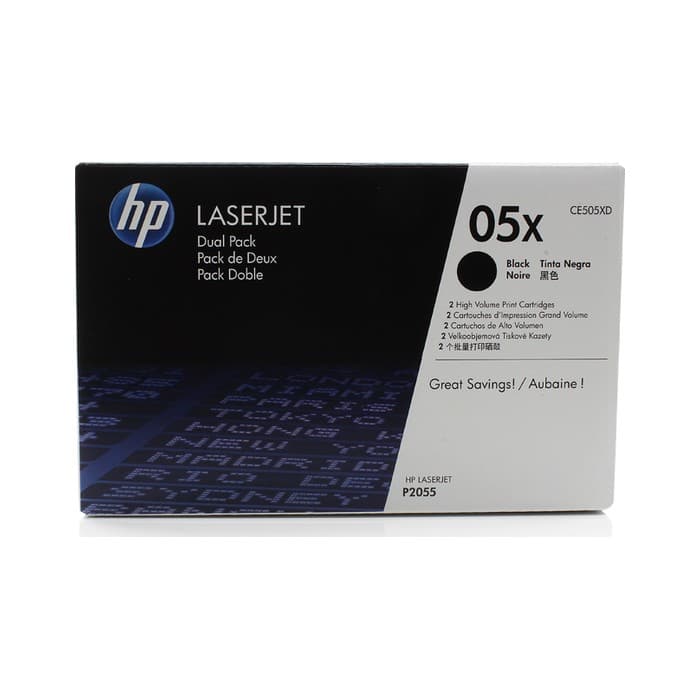 Toner HP CE505XD 05X Black / Dvojno pakiranje, original