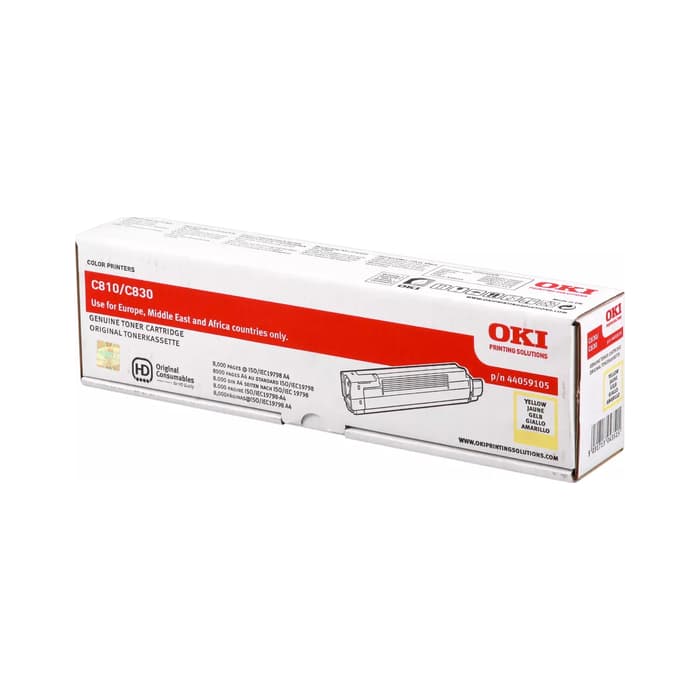 Toner OKI 44059105 (C810/C830) Yellow / Original