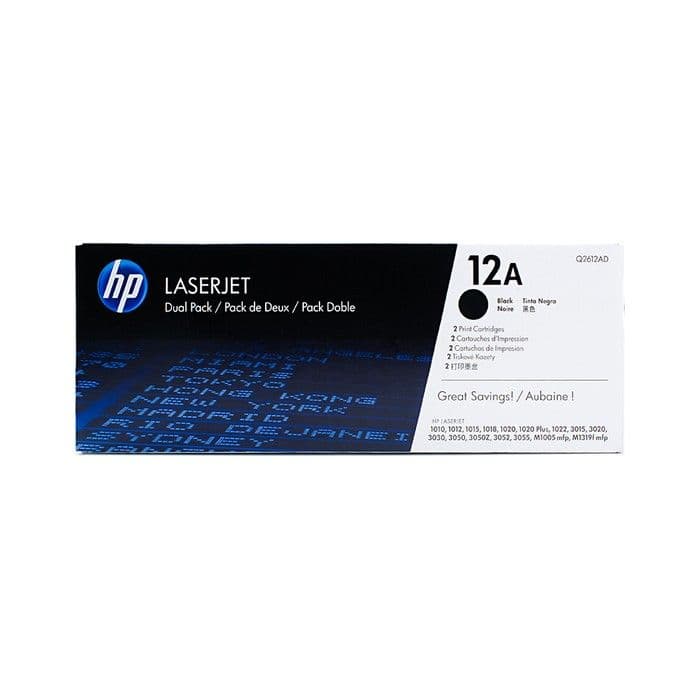 Toner HP Q2612AD 12A Black / Dvojno pakiranje, original