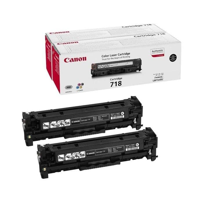 Toner Canon CRG-718 Black / Dvojno pakiranje / Original
