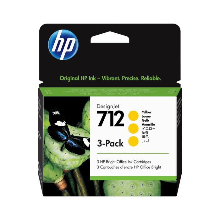 Kartuša HP 712 Yellow 3-Pack, original