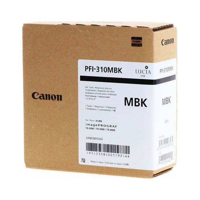Kartuša Canon PFI-310MBK Matt Black / Original