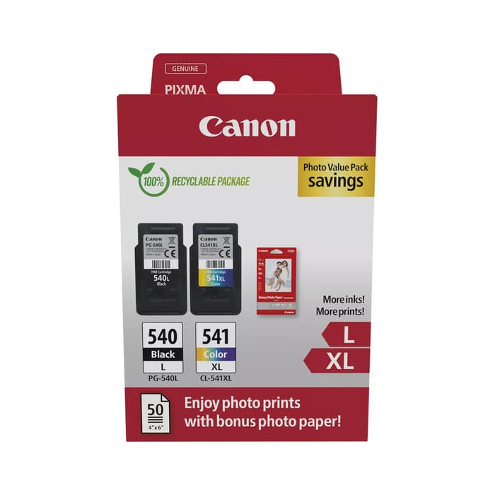 Komplet kartuš Canon PG-540L in CL-541XL + Foto papir / Original