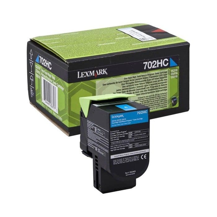 Toner Lexmark 70C2HC0 / 702HC Cyan / Original
