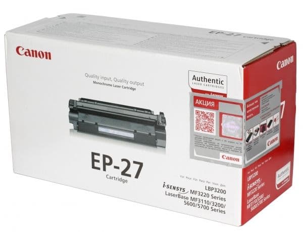 Toner Canon EP-27 Black / Original