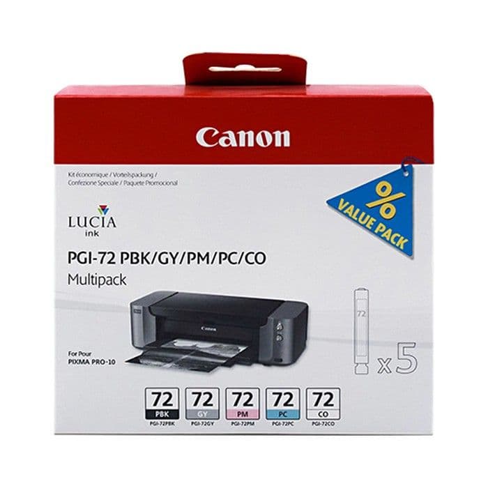 Komplet kartuš Canon PGI-72 (PBK, LC, LM, GY, CO) / Original