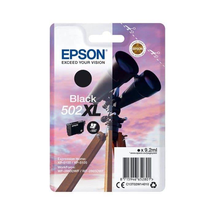 Kartuša Epson 502 XL Black / Original