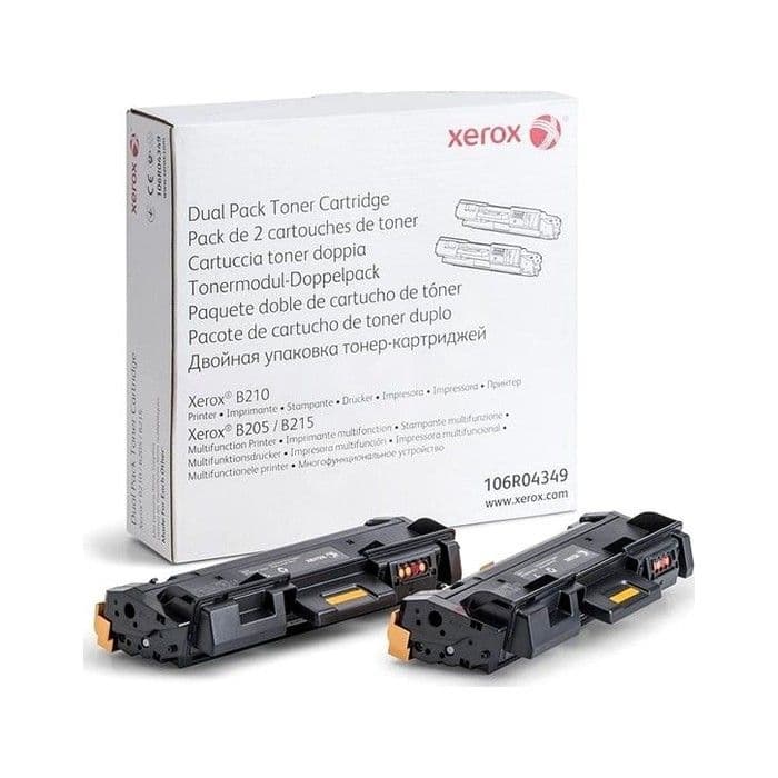Toner Xerox 106R04349 Black (B205 / B210 / B215) / Dvojno pakiranje / Original