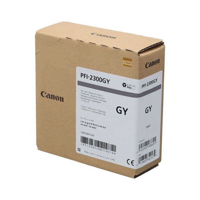 Črnilo Canon PFI-2300GY Grey / Original