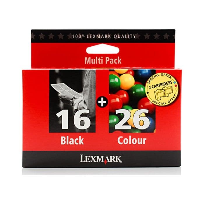 Komplet kartuš Lexmark 16 Black in Lexmark 26 Color / Original