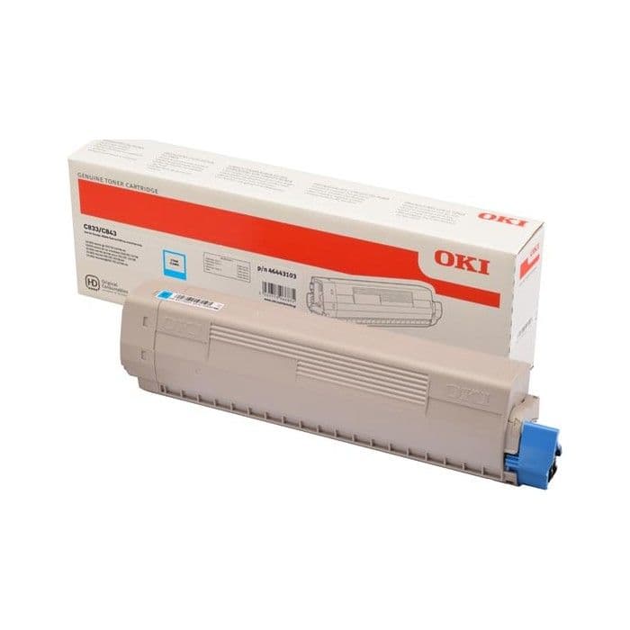 Toner OKI 46443103 (C833 / C843) Cyan / Original