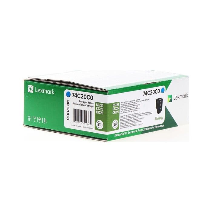 Toner Lexmark 74C20C0 Cyan / Original