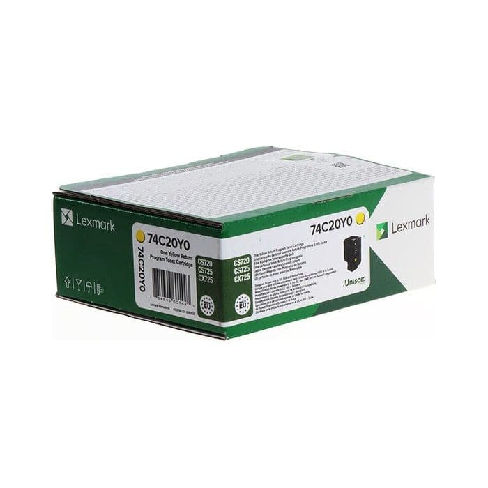 Toner Lexmark 74C20Y0 Yellow / Original