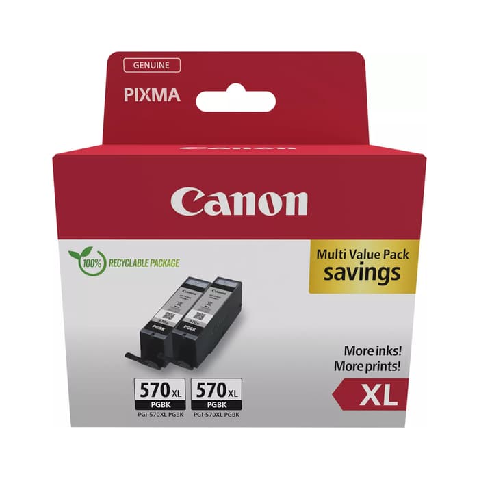 Kartuša Canon PGI-570PGBK XL Black / Dvojno pakiranje / Original