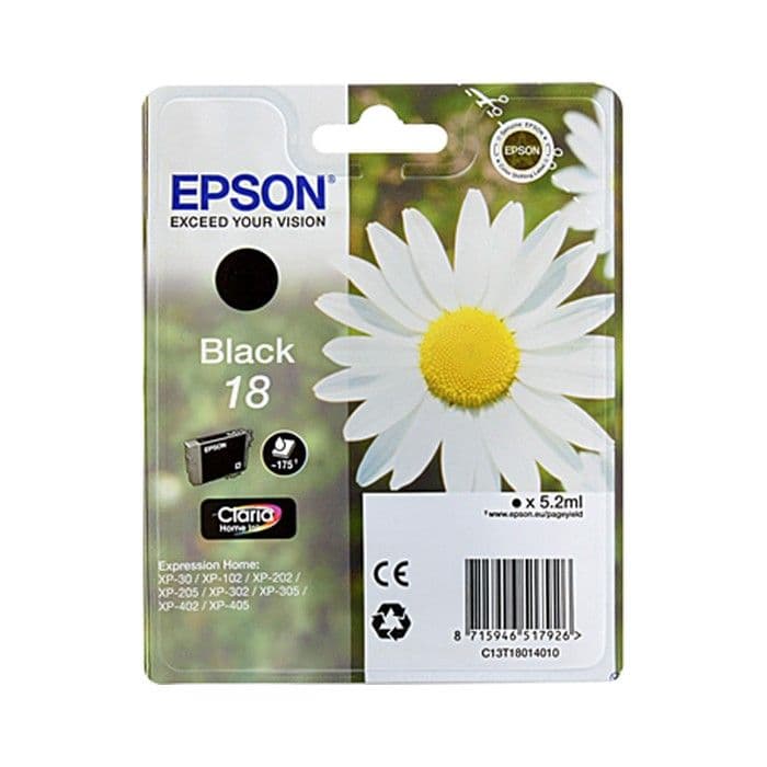 Kartuša Epson 18 Black / Original