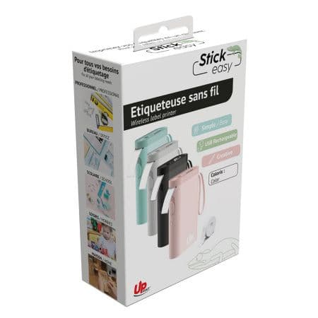 Prenosni tiskalnik nalepk Stick Easy UP21, črn — slika 3