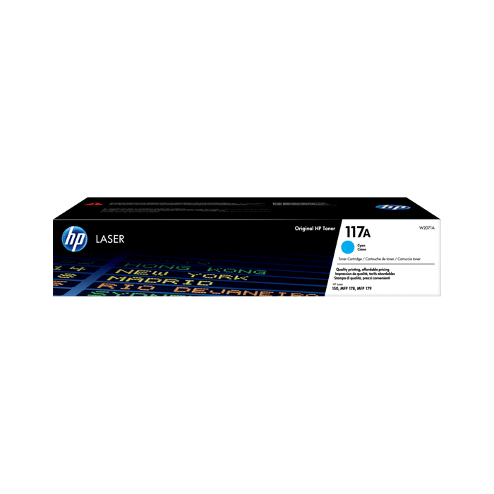 Toner HP W2071A 117A Cyan, original