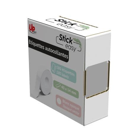 Nalepke za prenosni tiskalnik Stick Easy UP21, bele — slika 2
