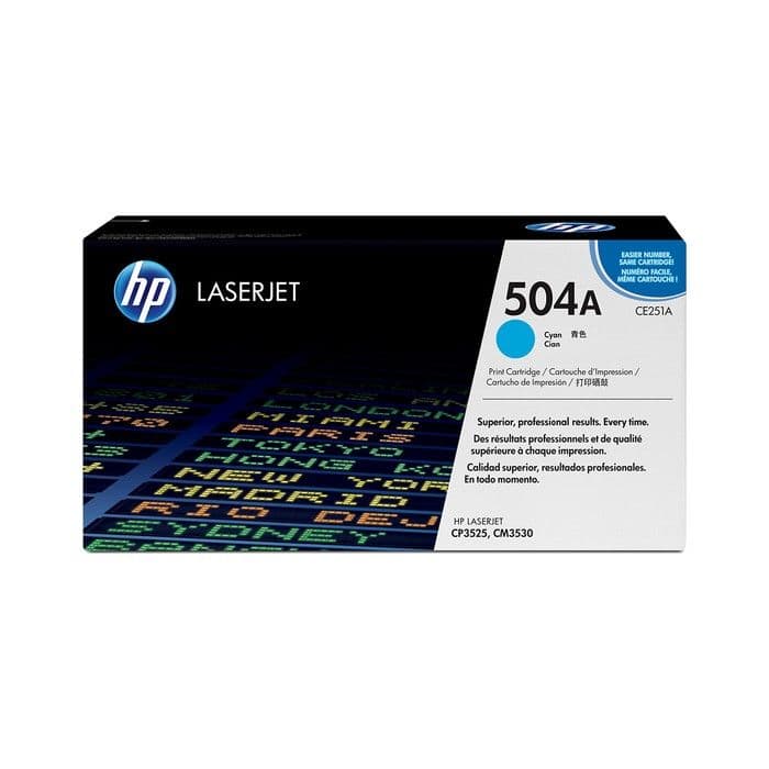 Toner HP CE251A Cyan / 504A, original