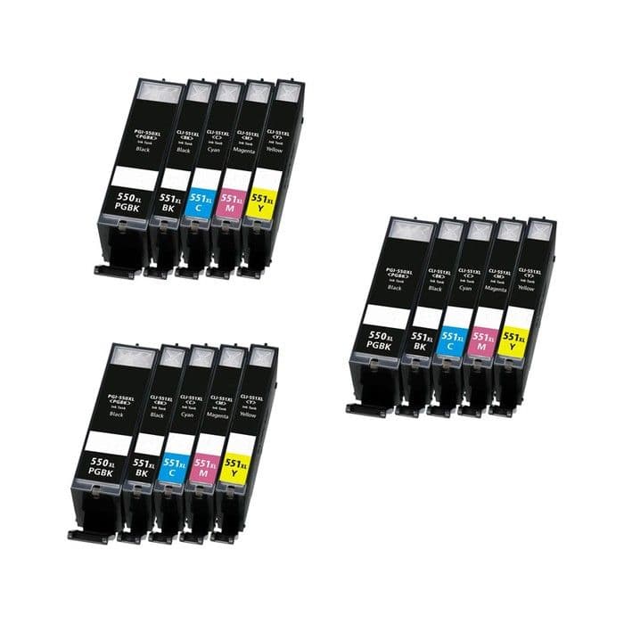 Komplet kartuš Canon PGI-550 XL in CLI-551 XL / Trojno pakiranje