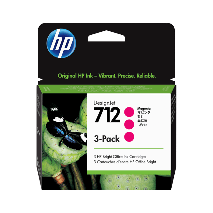 Kartuša HP 712 Magenta 3-Pack, original