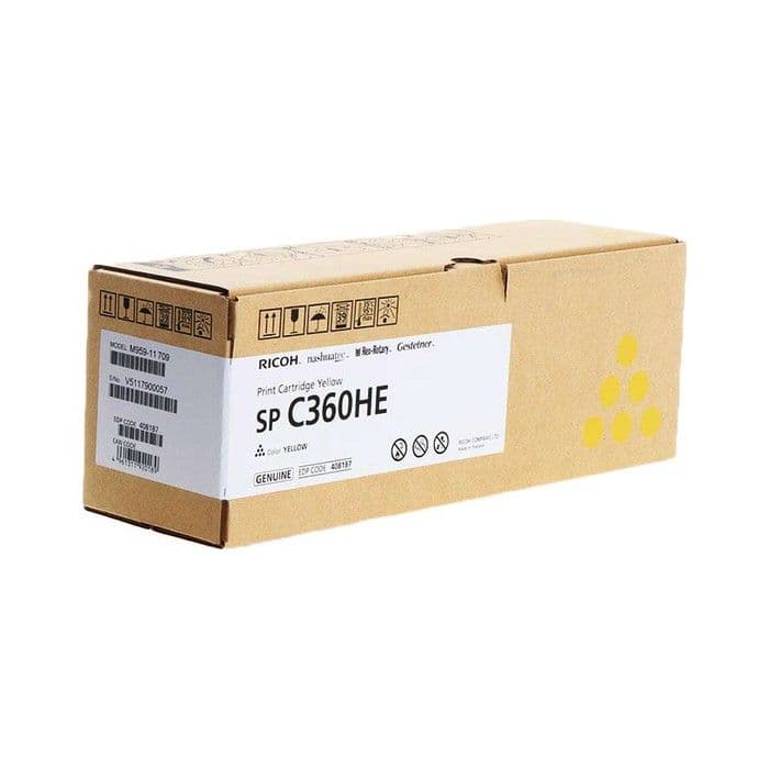 Toner Ricoh 408187 / SP C360HE Yellow / Original