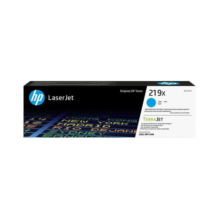 Toner HP W2191X 219X Cyan, original