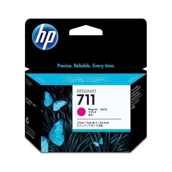 Kartuša HP 711 Magenta 3-Pack, original