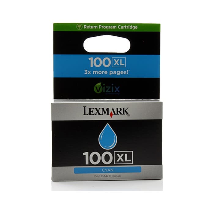 Kartuša Lexmark 100 XL Cyan / Original