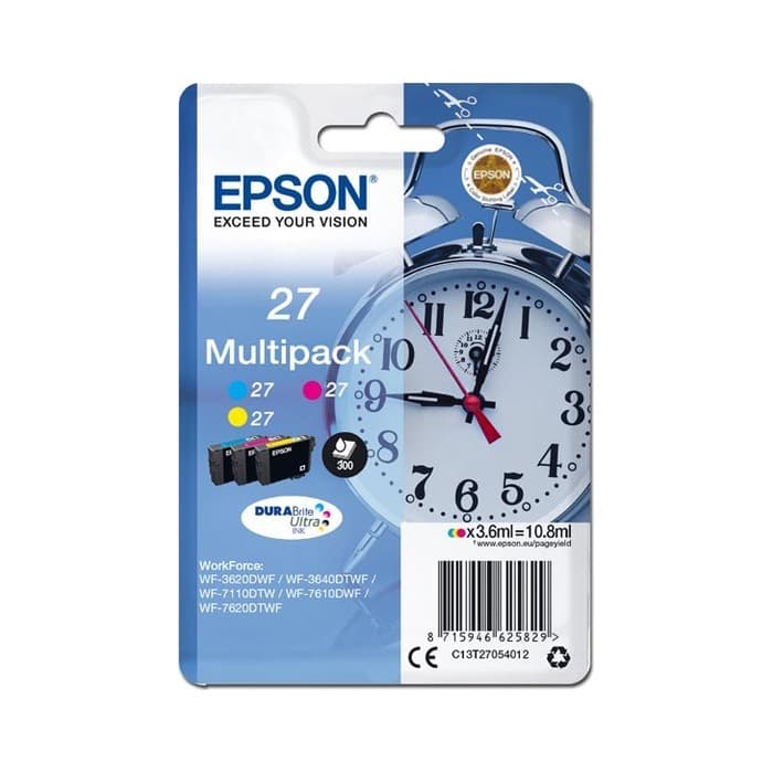 Komplet barvnih kartuš Epson 27 (CMY) / Original