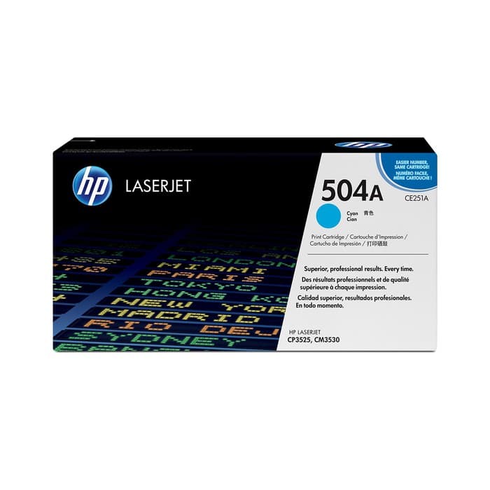 Toner HP CE251A Cyan / 504A, original