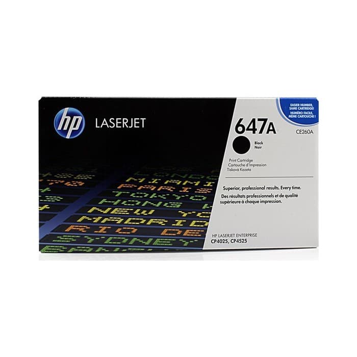 Toner HP CE260A / 647A Black, original