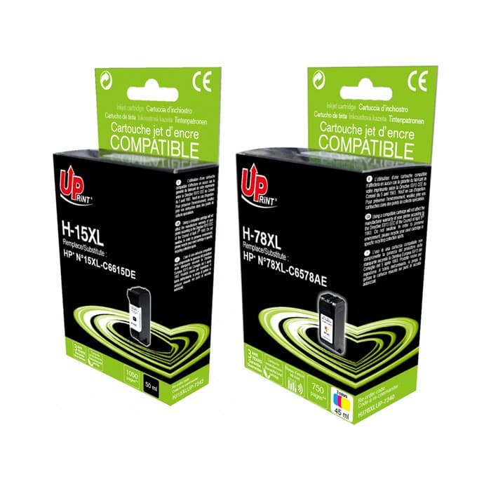 Komplet kartuš za HP 15 XL in HP 78 XL, kompatibilne