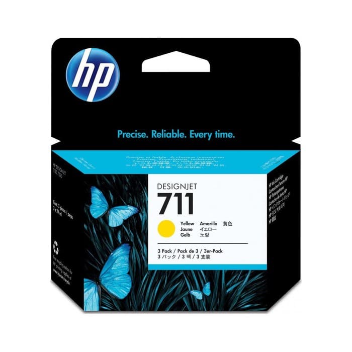 Kartuša HP 711 Yellow 3-Pack, original
