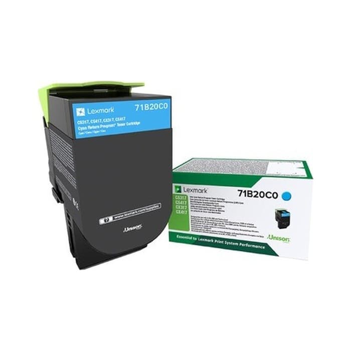 Toner Lexmark 71B20C0 Cyan / Original