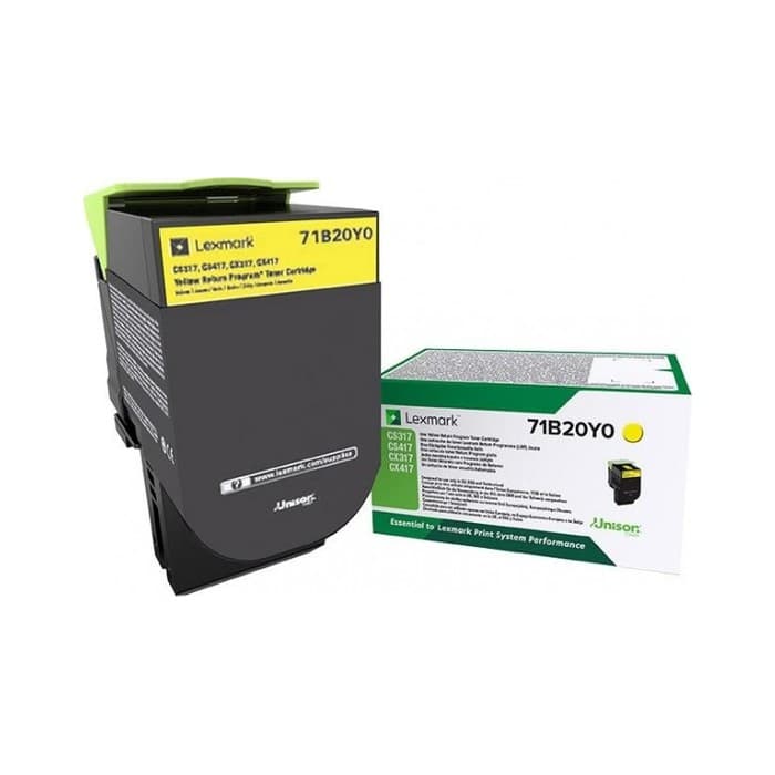 Toner Lexmark 71B20Y0 Yellow / Original