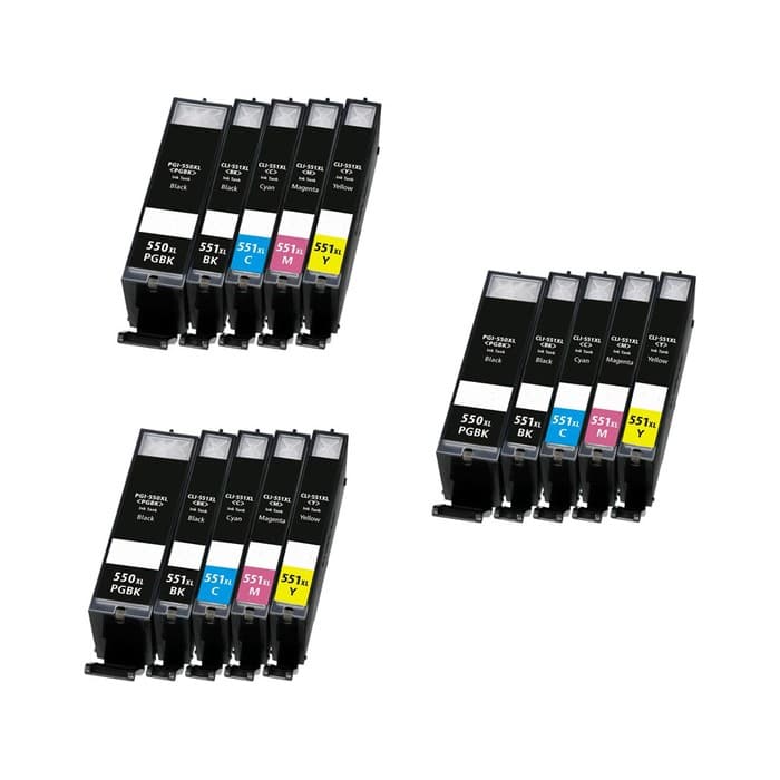 Komplet kartuš Canon PGI-550 XL in CLI-551 XL / Trojno pakiranje