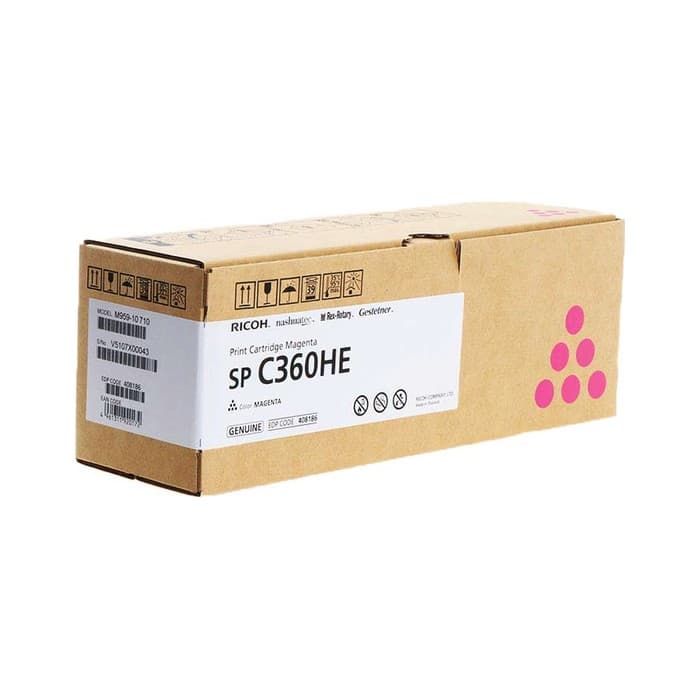 Toner Ricoh 408186 / SP C360HE Magenta / Original