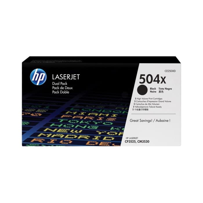 Toner HP CE250XD Black / 504X / Dvojno pakiranje, original