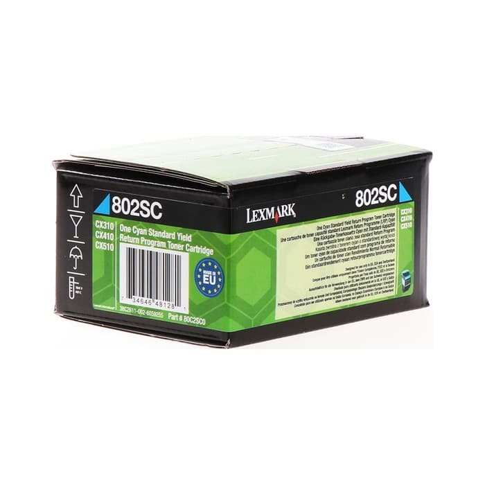 Toner Lexmark 80C2SC0 / 802SC Cyan / Original