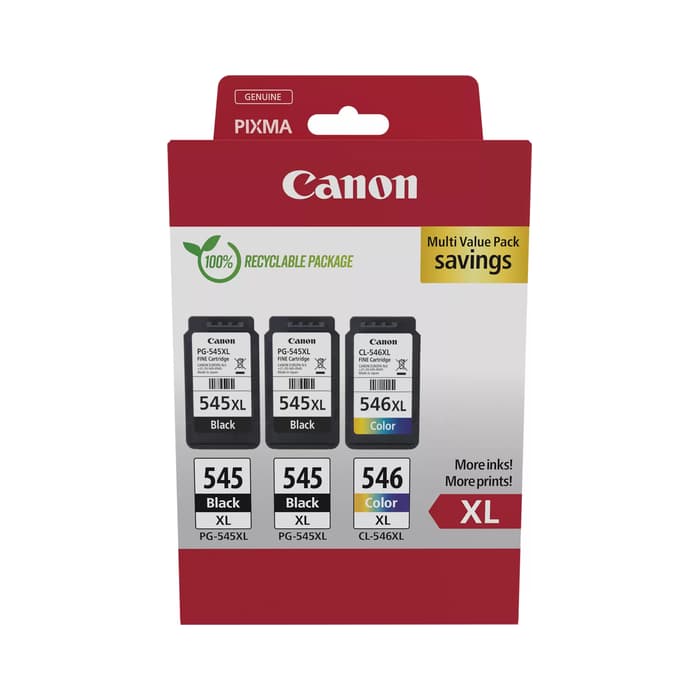 Komplet kartuš Canon 2x PG-545 XL in 1x CL-546 XL / Original