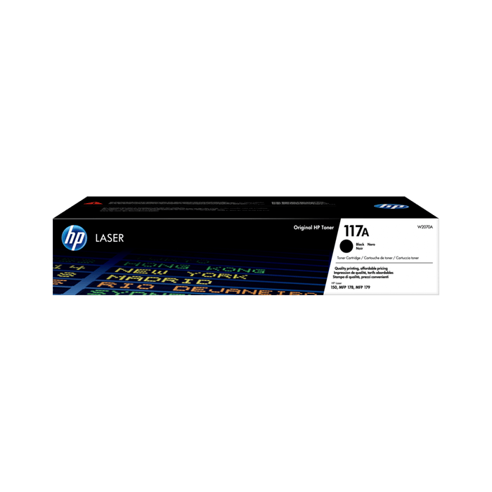 Toner HP W2070A 117A Black, original