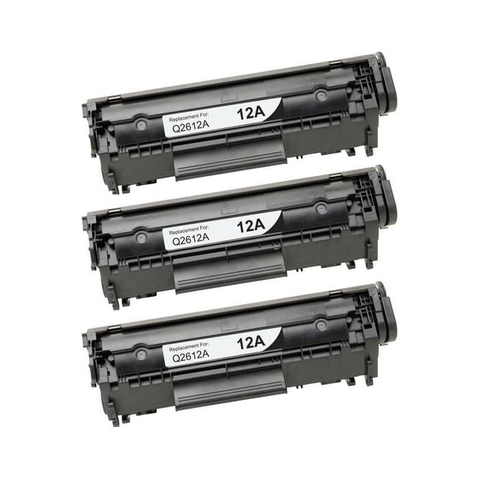 Toner za HP Q2612AD 12A Black / Trojno pakiranje, kompatibilen