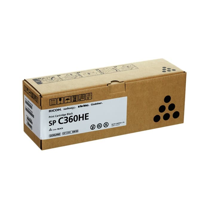 Toner Ricoh 408184 / SP C360HE Black / Original